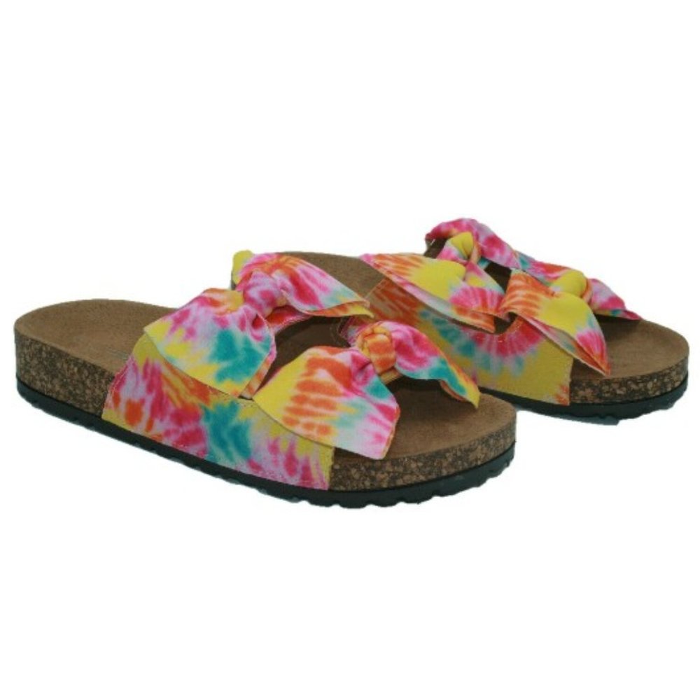 Womens Open Toes Cork Slip on Sandals  Size 6